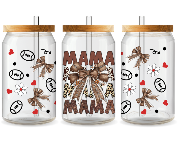 Mom’s Sideline Star UV DTF Cup Wrap – Ready to Press UV Design