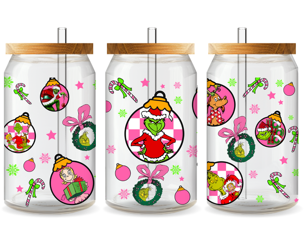 Grinch’s Christmas Caper UV DTF Cup Wrap - Ready to Press UV Design