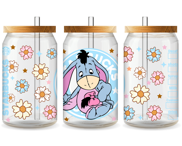 Baby Eeyore Starbucks UV DTF Cup Wrap - Ready to Press UV Design