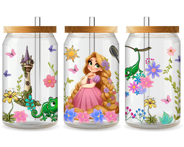 Rapunzel UV DTF Cup Wrap - Ready to Press UV Design