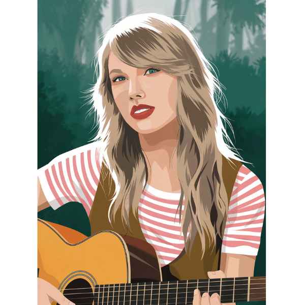 Taylor Swift Acoustic Forest - Ready to Press DTF Design