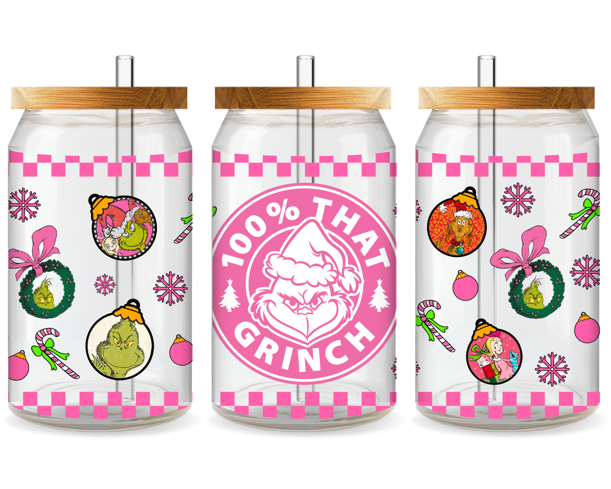 Grinch’s Grumpy Christmas UV DTF Cup Wrap - Ready to Press UV Design