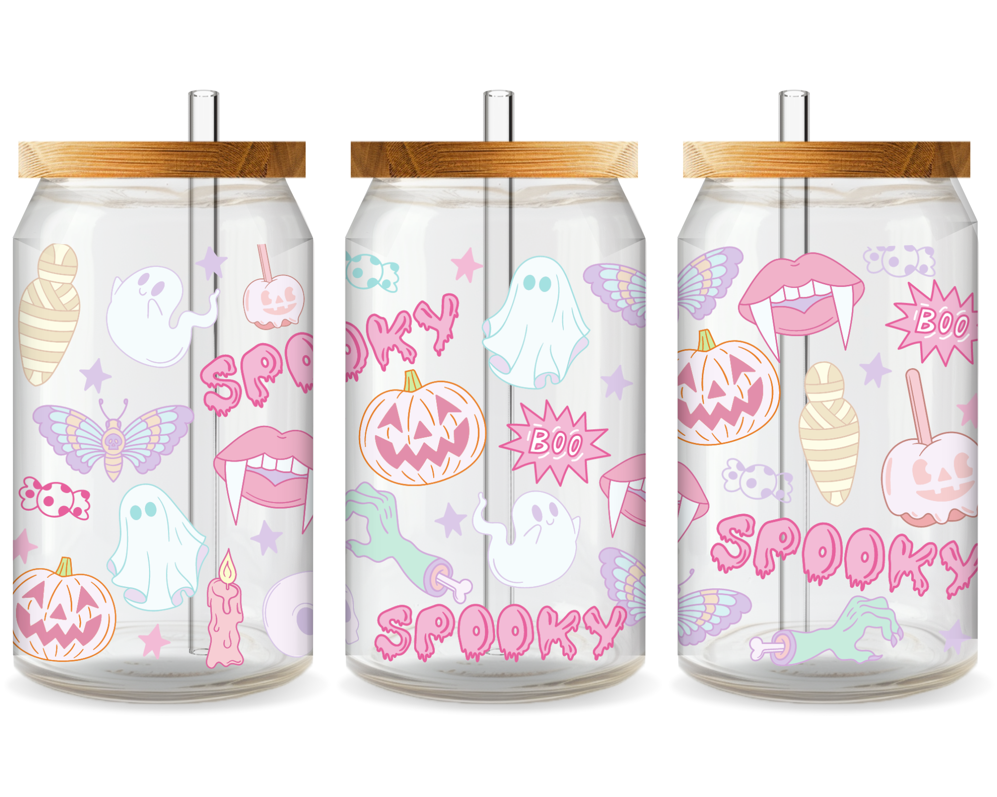 Spooky UV DTF Cup Wrap - Ready to Press UV Design
