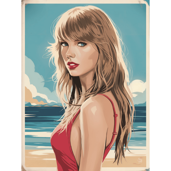 Taylor Swift Ocean Breeze Charm - Ready to Press DTF Design