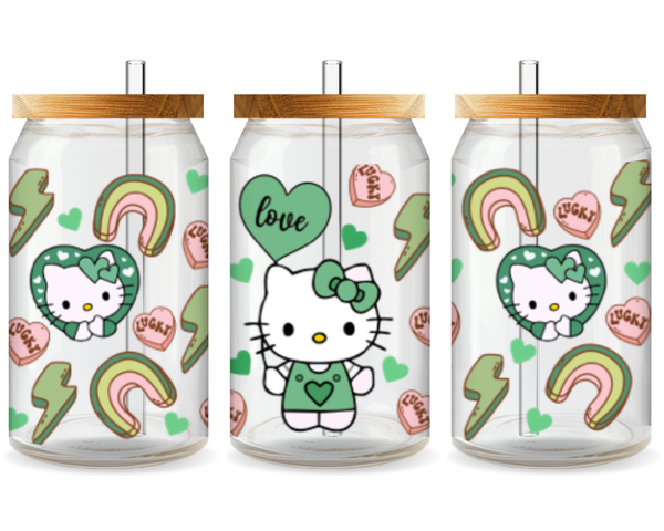 Lucky Hello Kitty UV DTF Cup Wrap – Ready to Press UV Design