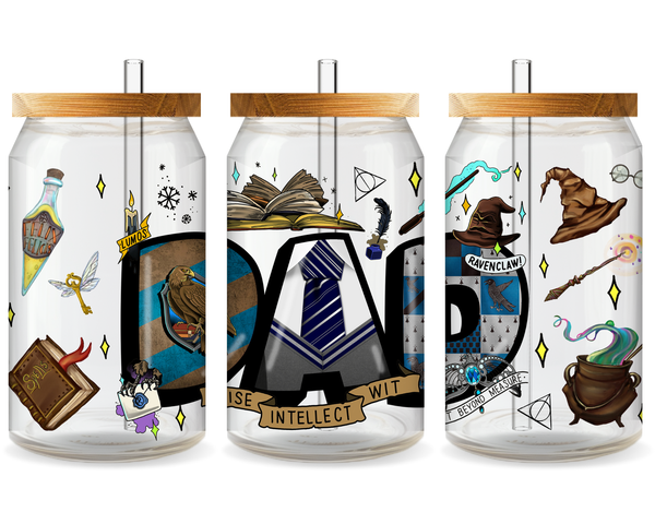 Ravenclaw Father's Day UV DTF Cup Wrap - Ready to Press UV Design