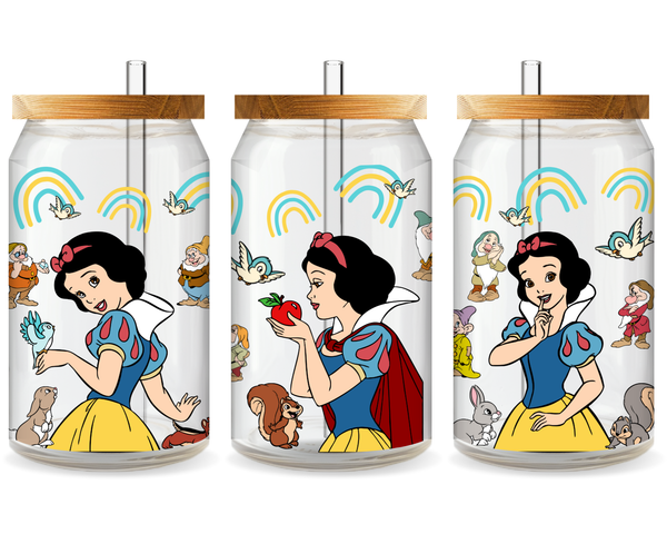 Snow White and the Seven Dwarfs UV DTF Cup Wrap - Ready to Press UV Design