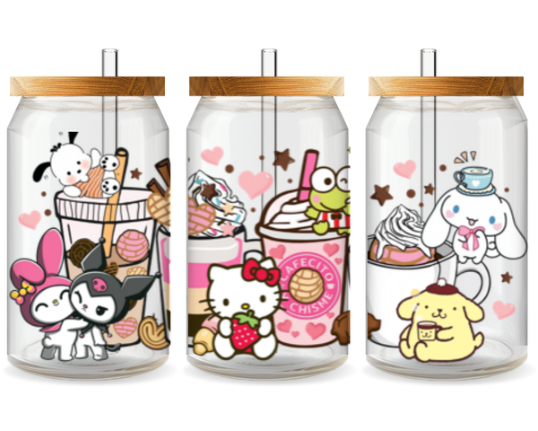 Hello Kitty & Friends Drink Time UV DTF Cup Wrap – Ready to Press UV Design
