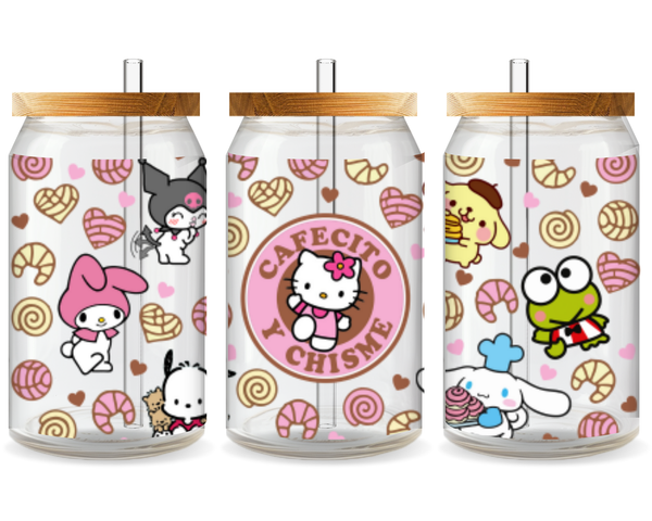 Hello Kitty Cafecito UV DTF Cup Wrap – Ready to Press UV Design