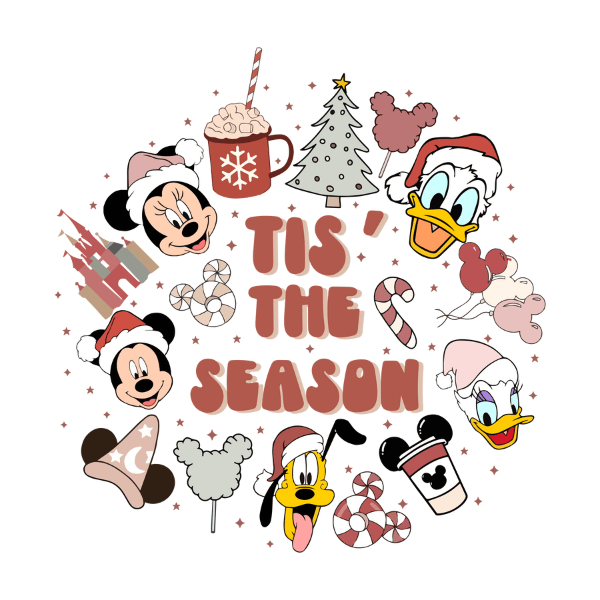 Tis' The Season Christmas Ready to Press DTF Design