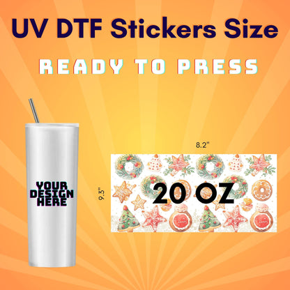 UV DTF Sticker Transfers by Size