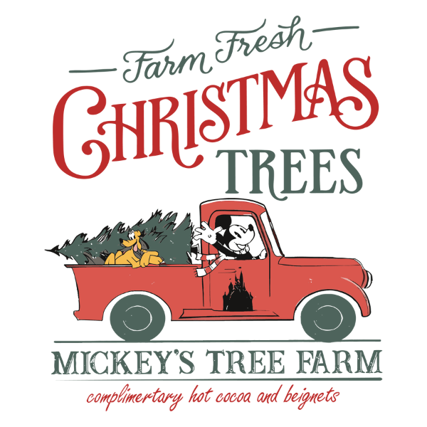 Mickey’s Tree Farm - Christmas Ready to Press DTF Design