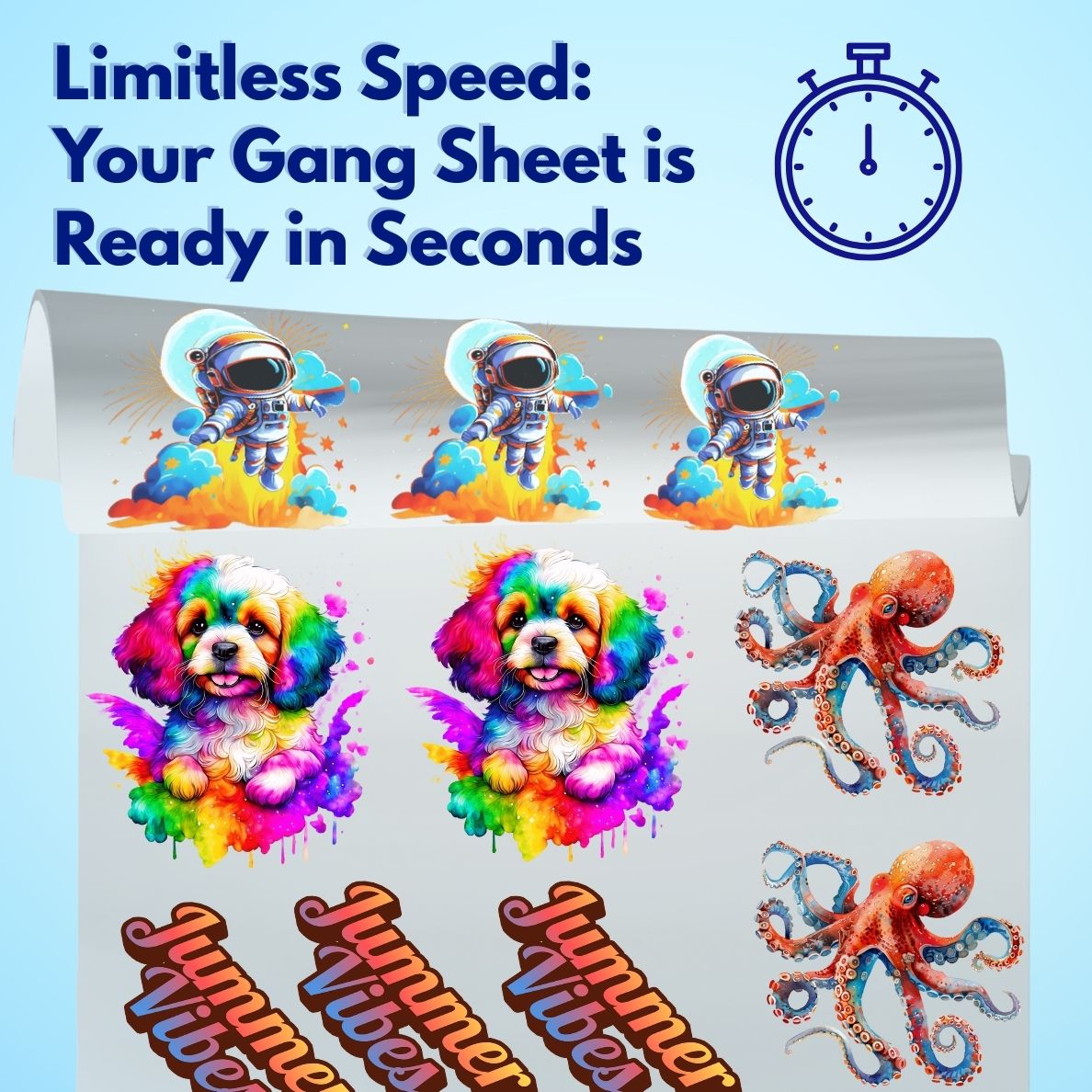 Create Your Own DTF Gang Sheets