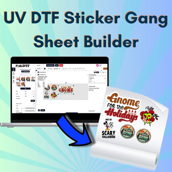 UV DTF Sticker Gang Sheet Builder