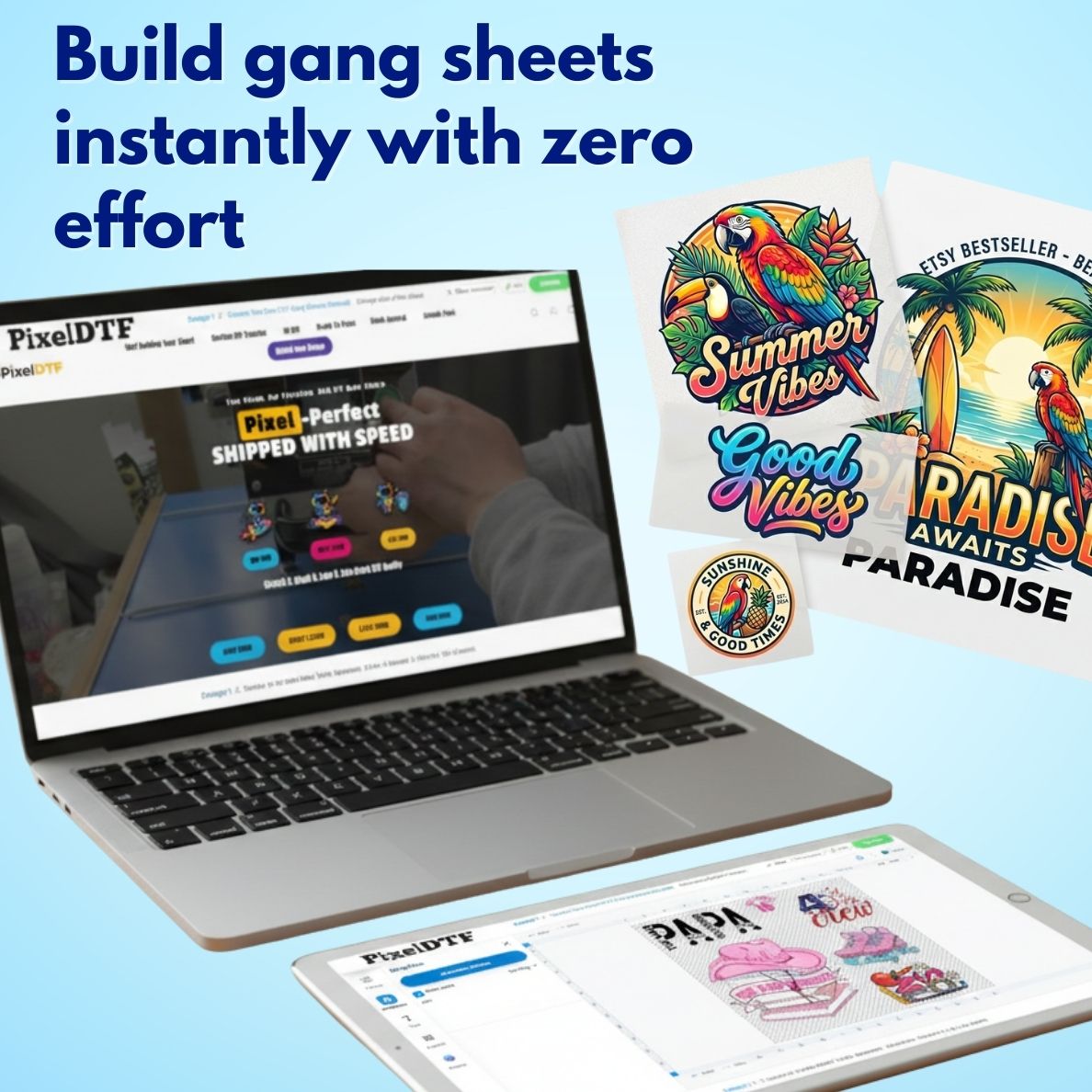 Create Your Own DTF Gang Sheets