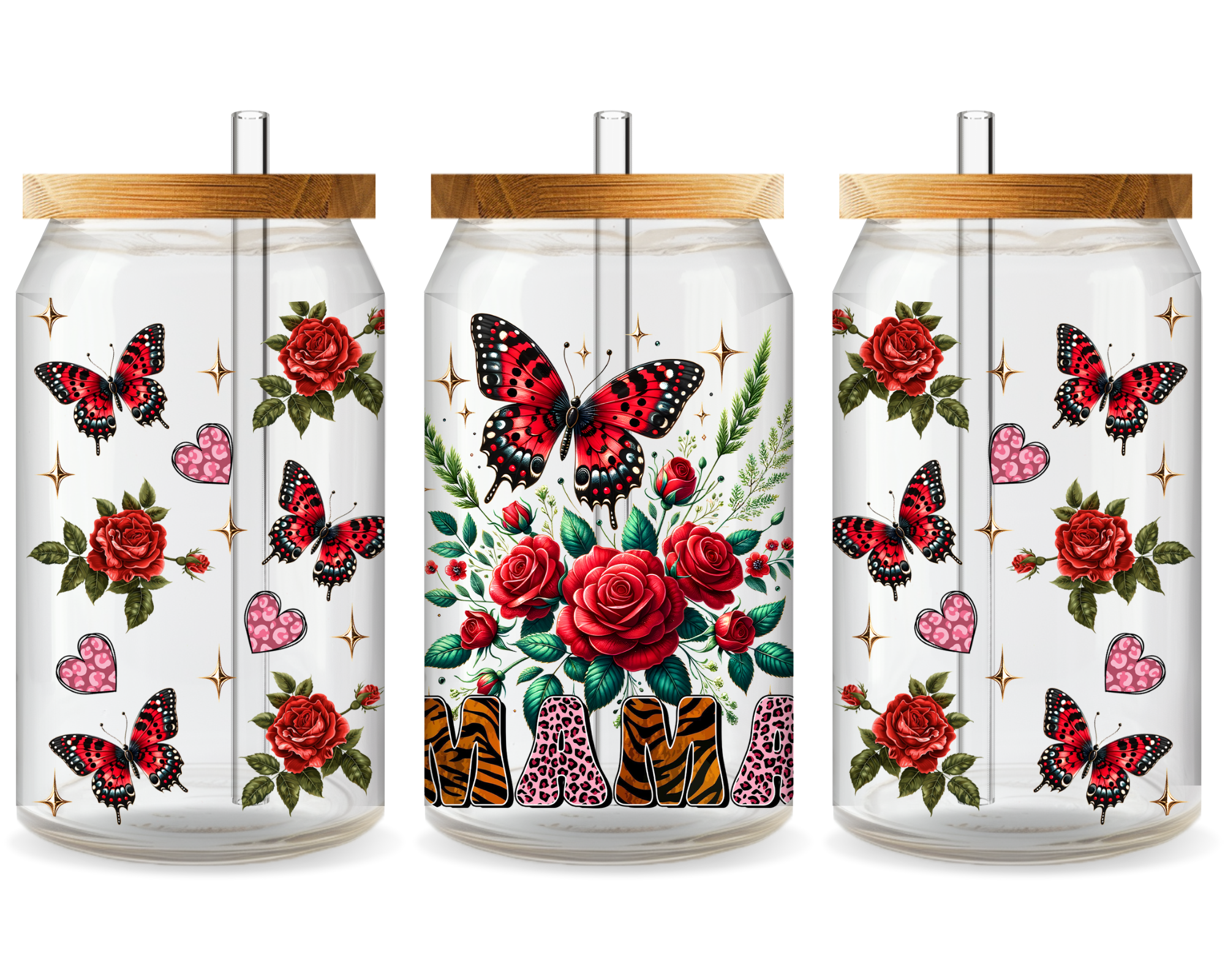 Queen of Moms UV DTF Cup Wrap – Ready to Press UV Design