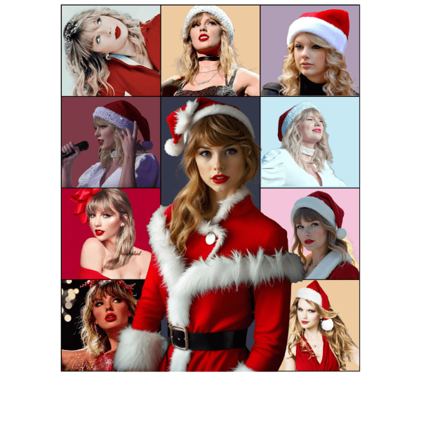 Taylor Swift Holiday Cheer Collage - Ready to Press DTF Design