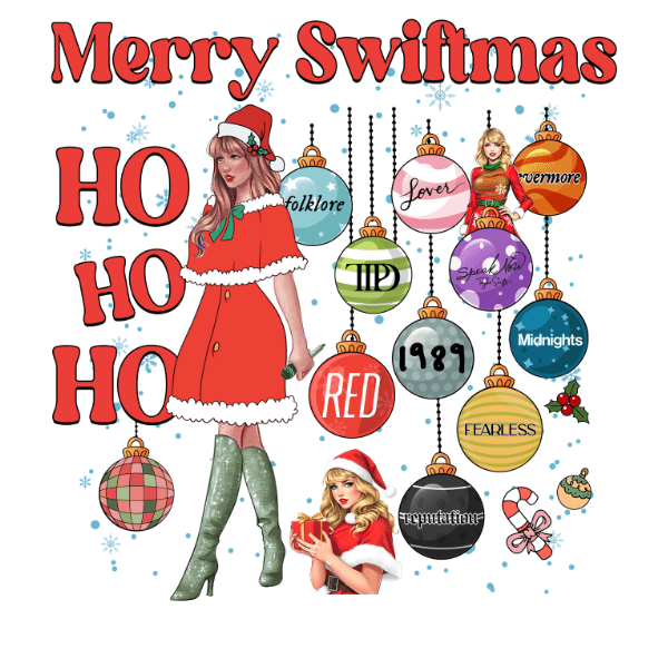 Merry Swiftmas Holiday Design - Ready to Press DTF Design