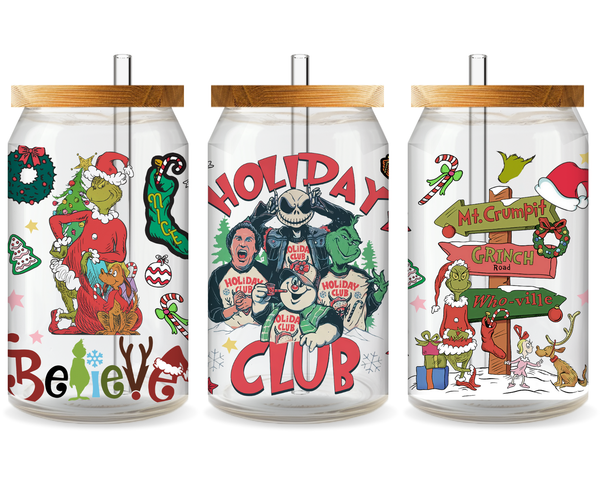 Grinchmas Grump UV DTF Cup Wrap - Ready to Press UV Design