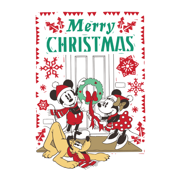 Disney Doorstep Cheer - Christmas Ready to Press DTF Design