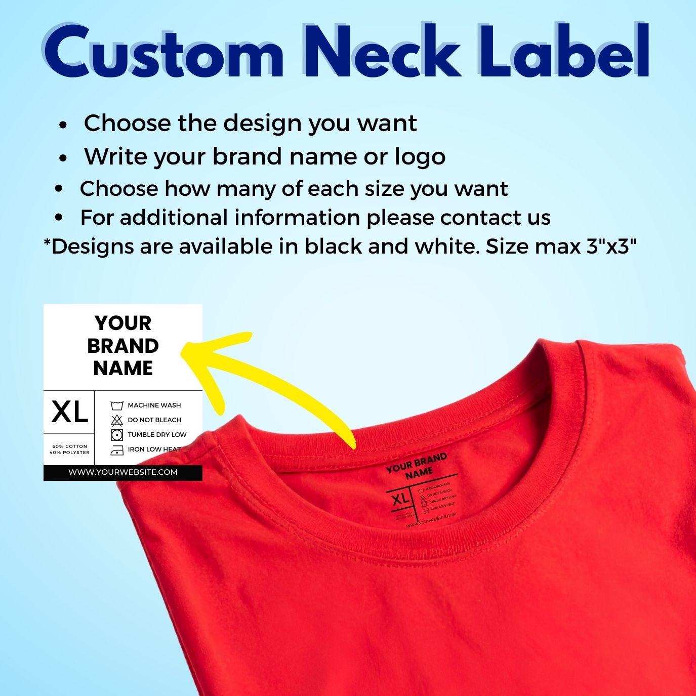 Custom DTF Neck Labels