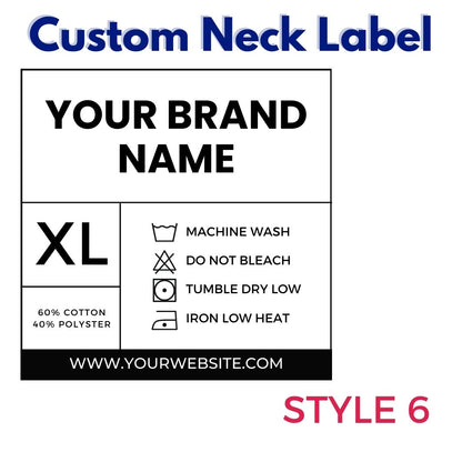 Custom DTF Neck Labels