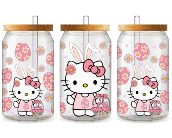 Hello Kitty Easter Magic UV DTF Cup Wrap – Ready to Press UV Design