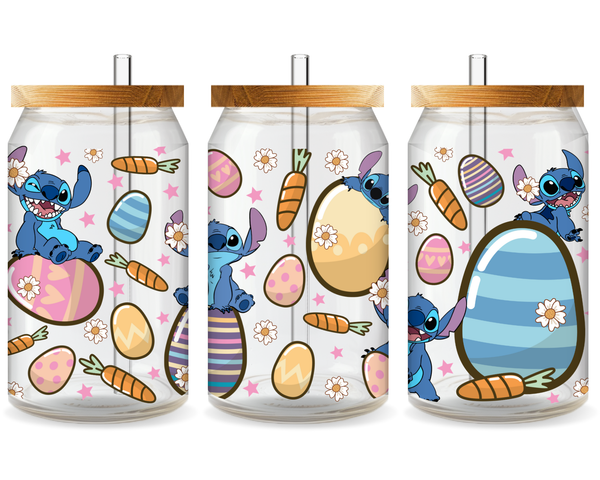 Stitch - Easter UV DTF Cup Wrap - Ready to Press UV Design