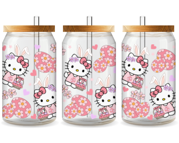 Hello Kitty Bunny Hop UV DTF Cup Wrap – Ready to Press UV Design