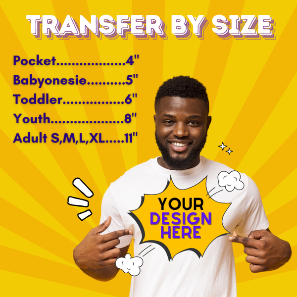 DTF Transfers by Size