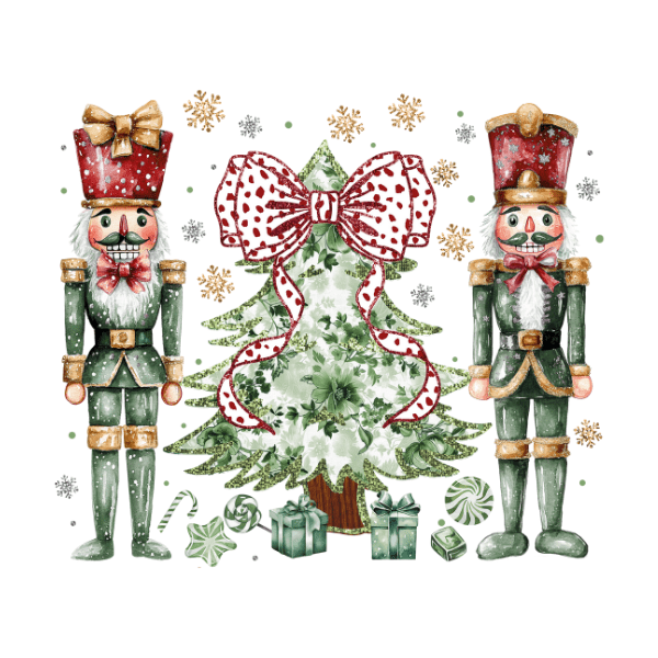 Nutcracker Christmas Tree - Christmas Ready to Press DTF Design