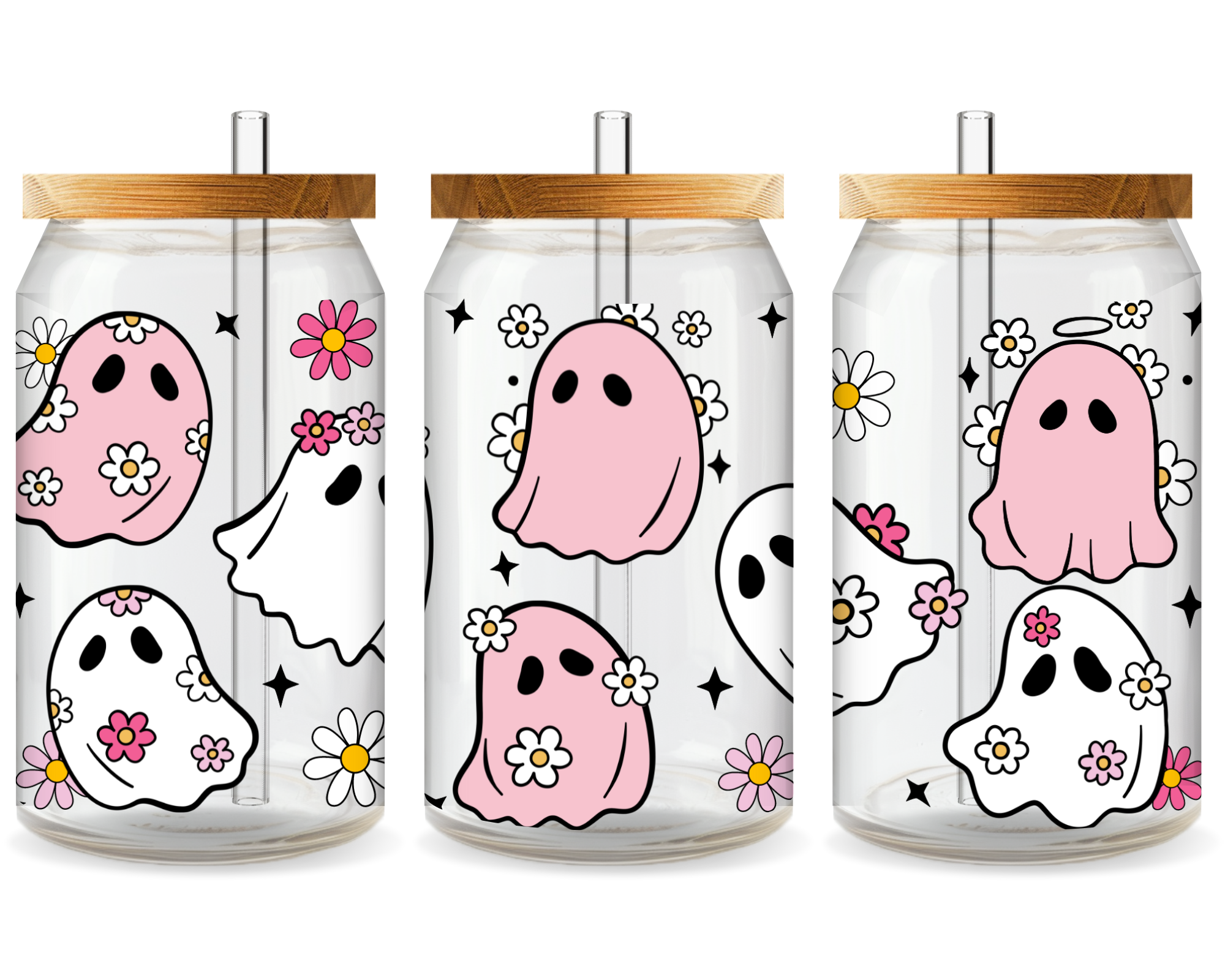 Ghost UV DTF Cup Wrap - Ready to Press UV Design