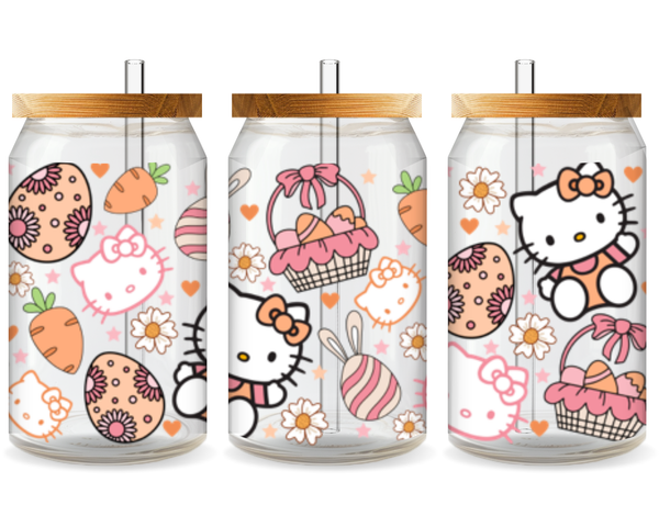 Hello Kitty Easter Joy UV DTF Cup Wrap – Ready to Press UV Design