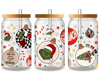 Grinch - Christmas UV DTF Cup Wrap - Ready to Press UV Design