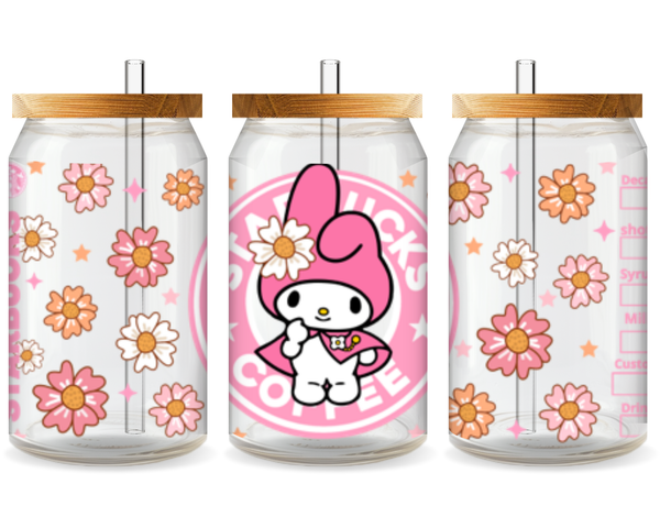 Hello Kitty Starbucks Vibes UV DTF Cup Wrap – Ready to Press UV Design