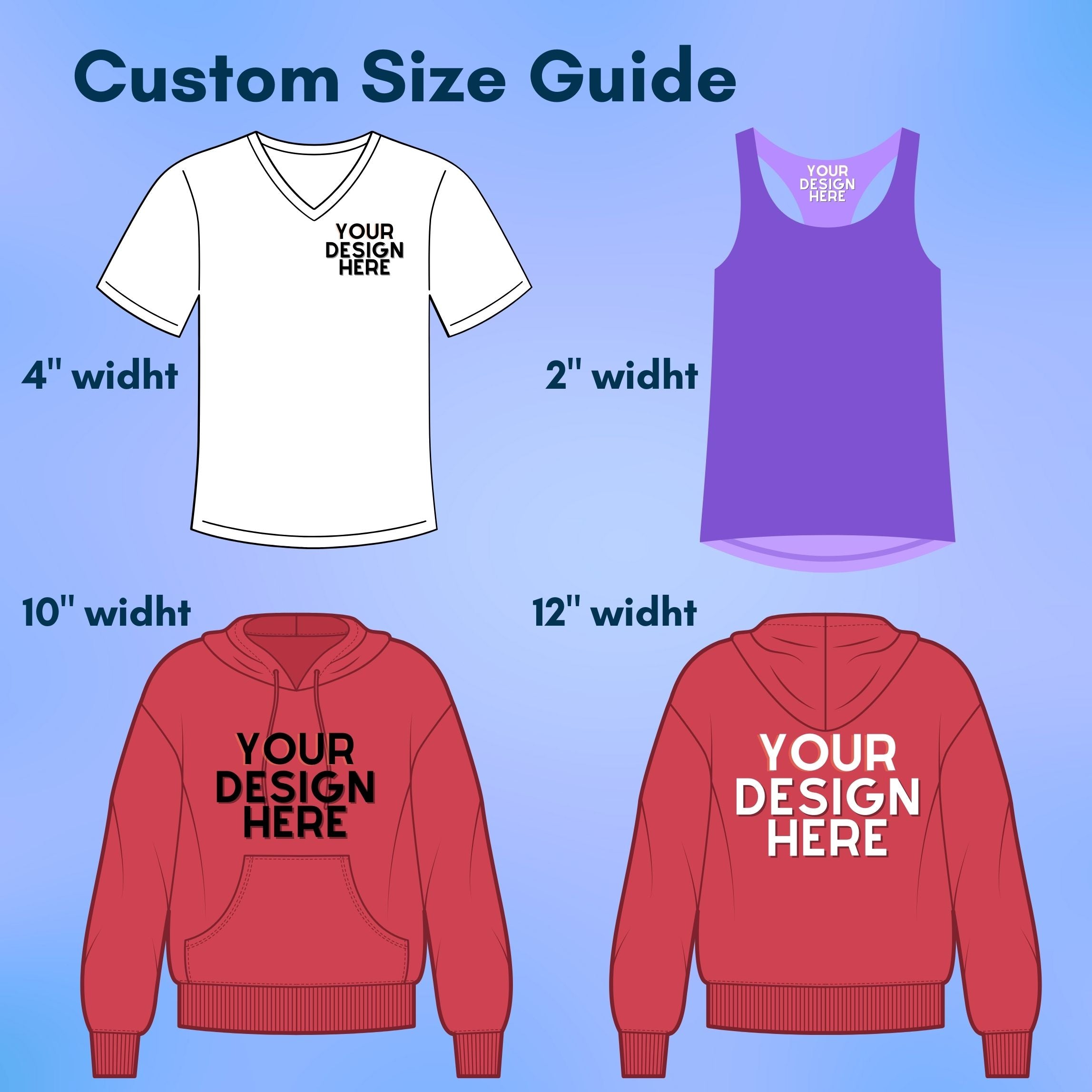 DTF Transfers by Size