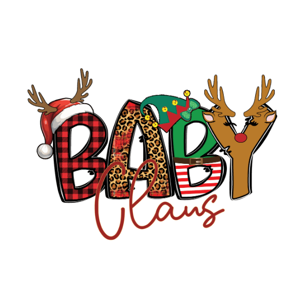 Baby Claus Christmas Ready to Press DTF Design