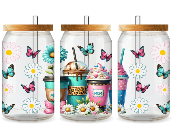 Love You Mom UV DTF Cup Wrap – Ready to Press UV Design