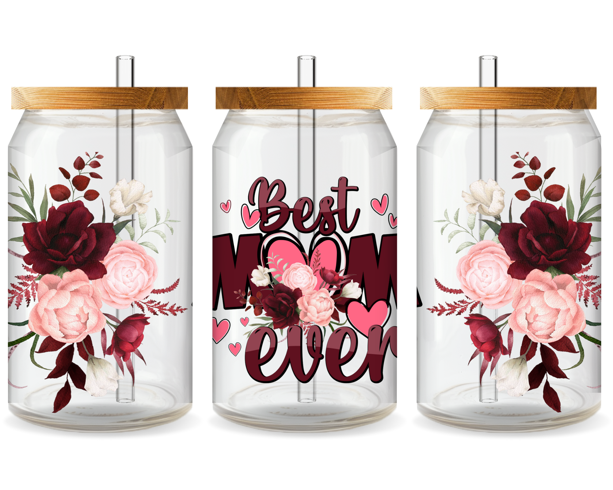 Best Mom Ever UV DTF Cup Wrap – Ready to Press UV Design