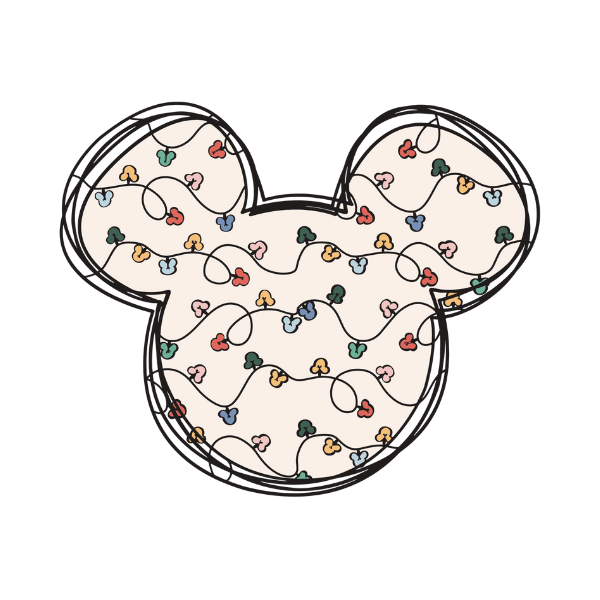 Mickey Head - Christmas Ready to Press DTF Design