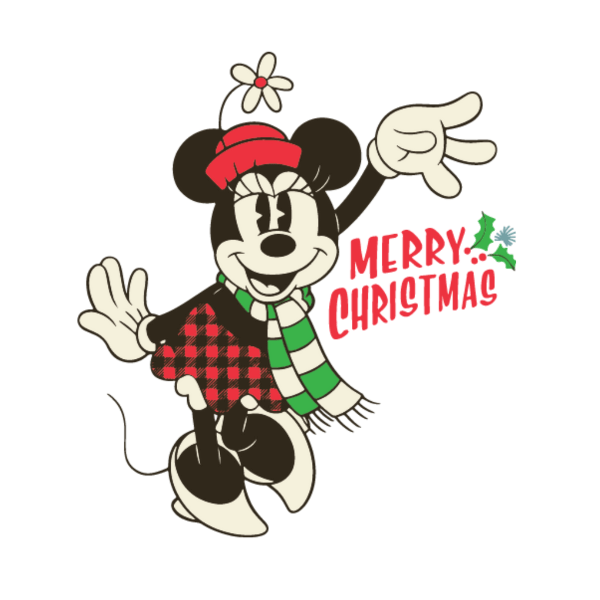 Merry Magic with Minnie - Christmas Ready to Press DTF Design