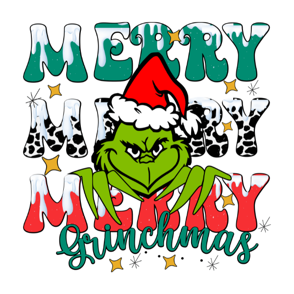 Merry Merry Merry Grinchmas - Ready to Press DTF Design