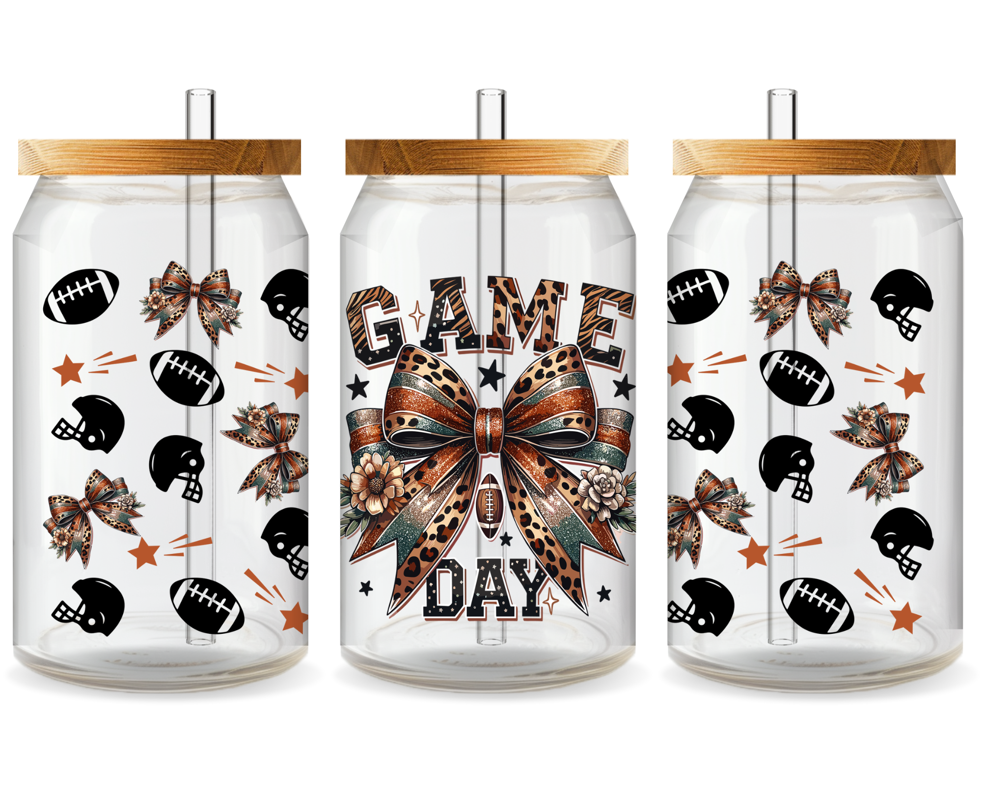 Mom’s Game Day Cheer UV DTF Cup Wrap – Ready to Press UV Design