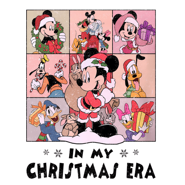 Disney In My Christmas Era - Mickey and Friends Ready to Press DTF Design