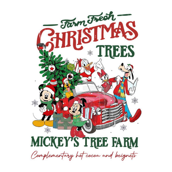 Mickey's Farm Fresh Christmas Trees - Ready to Press DTF Design