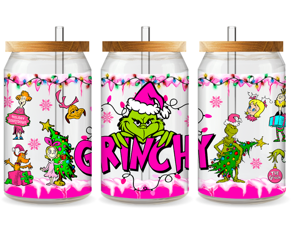 Grinch’s Sleigh Ride UV DTF Cup Wrap - Ready to Press UV Design