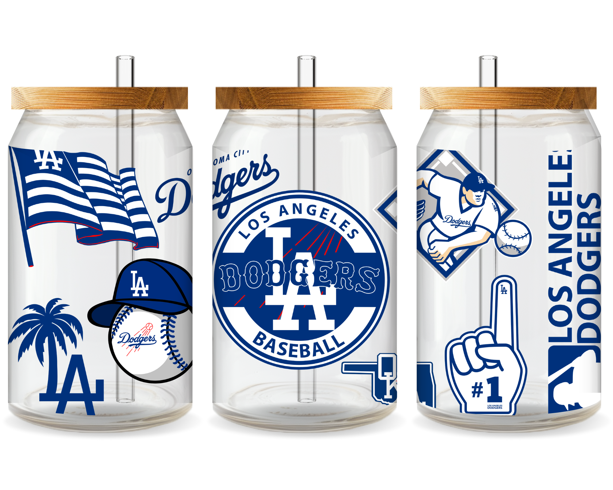 Los Angeles Dodgers Baseball Team Cup Wrap - Ready to Press UV DTF