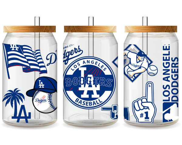 Los Angeles Dodgers Baseball Team Cup Wrap - Ready to Press UV DTF