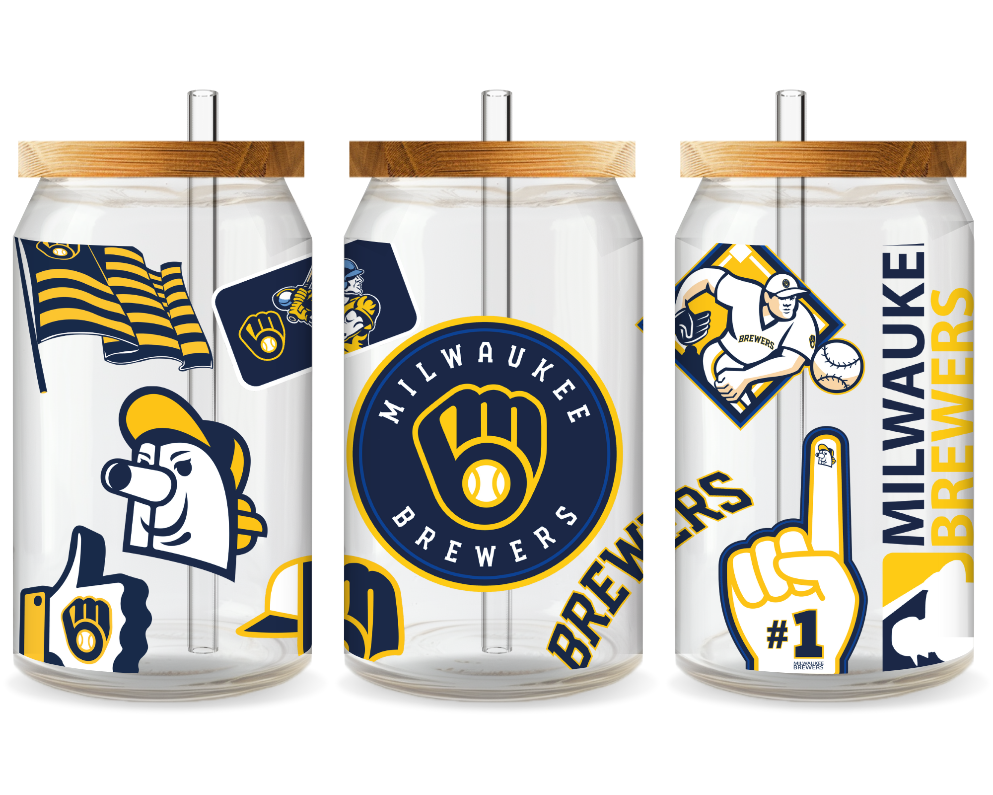 Milwaukee Brewers Baseball Team Cup Wrap - Ready to Press UV DTF