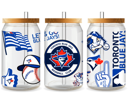 Toronto Blue Jays Baseball Team Cup Wrap - Ready to Press UV DTF